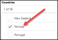 Select Norway in the stock screener